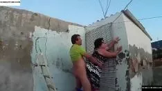 Play Fat man with glasses fucked around the corner