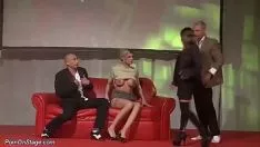 Play Two Hotties Fucked On A Couch On A Stage