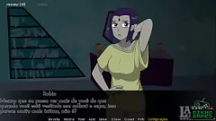 Reproduzir Raven de Teen Titans em um show de camisetas sexy - sem paródia de calcinha